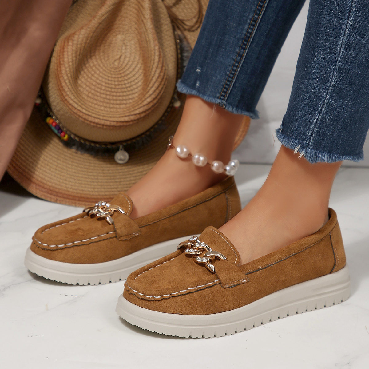 Street Fashion Rome 2025 - Spring Autumn Women Flats Loafers Round