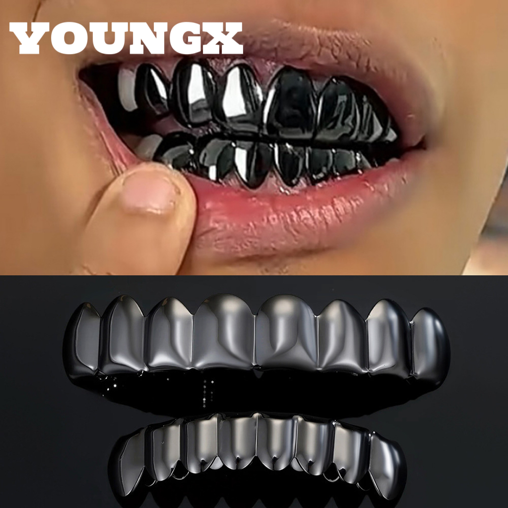 Street Fashion Jewelry - YOUNGX Top Bottom Smooth Black Color