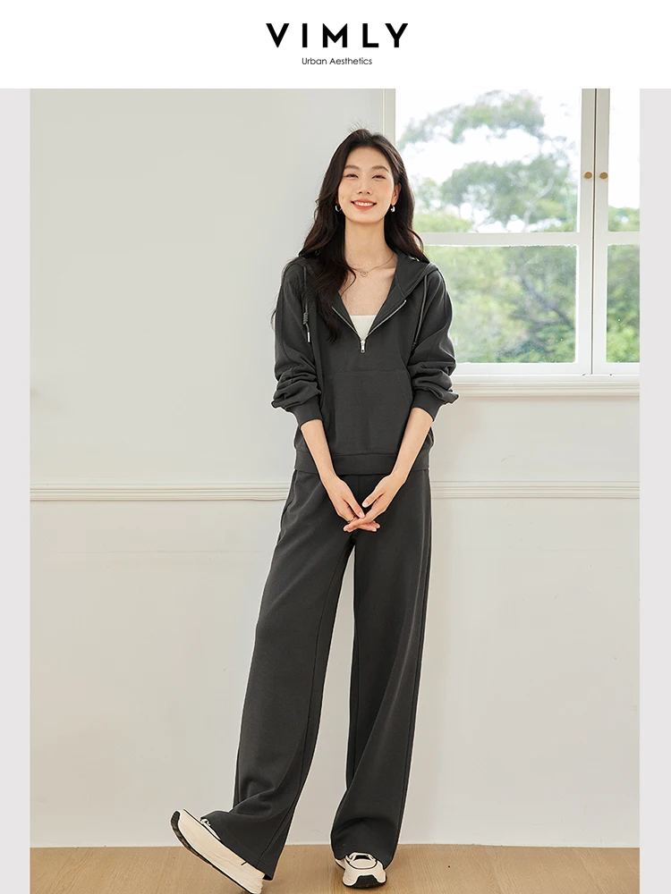 Street Fashion Hoodie - VIMLY Autumn New Women's Casual Suit