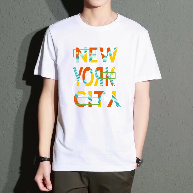 Men's Black Round-Neck Short-S - Street Fashion New York incelemesi ve fiyatı