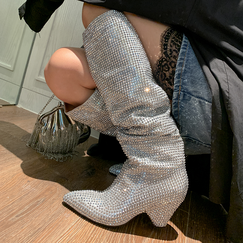Fashion Spike Heels Crystal Lo - Street Fashion Ladies incelemesi ve fiyatı