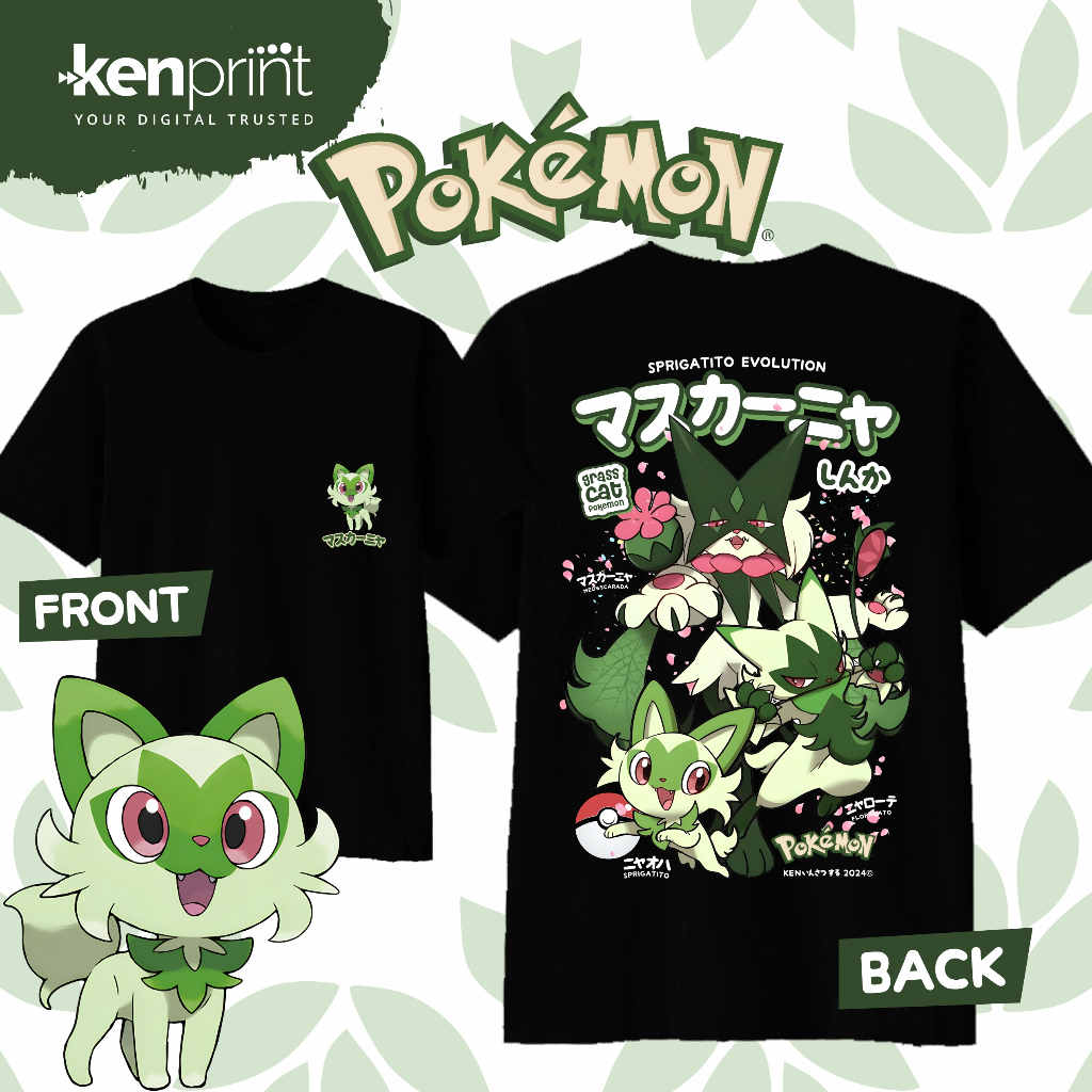 Anime Pokémon Sprigatito Evolu - Street Fashion In Japan incelemesi ve fiyatı