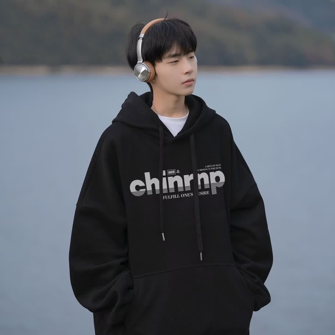 Mens With Hat Long Sleeve Hood - Street Fashion Culture incelemesi ve fiyatı