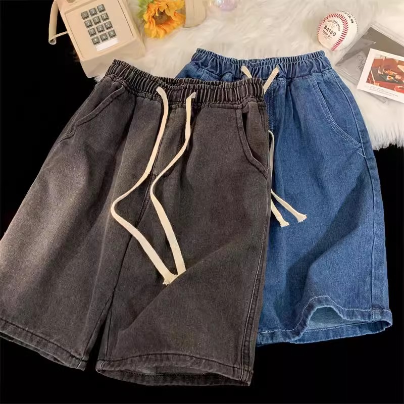 Baggy Jeans Shorts for Men Cas - Street Fashion Hip Hop incelemesi ve fiyatı