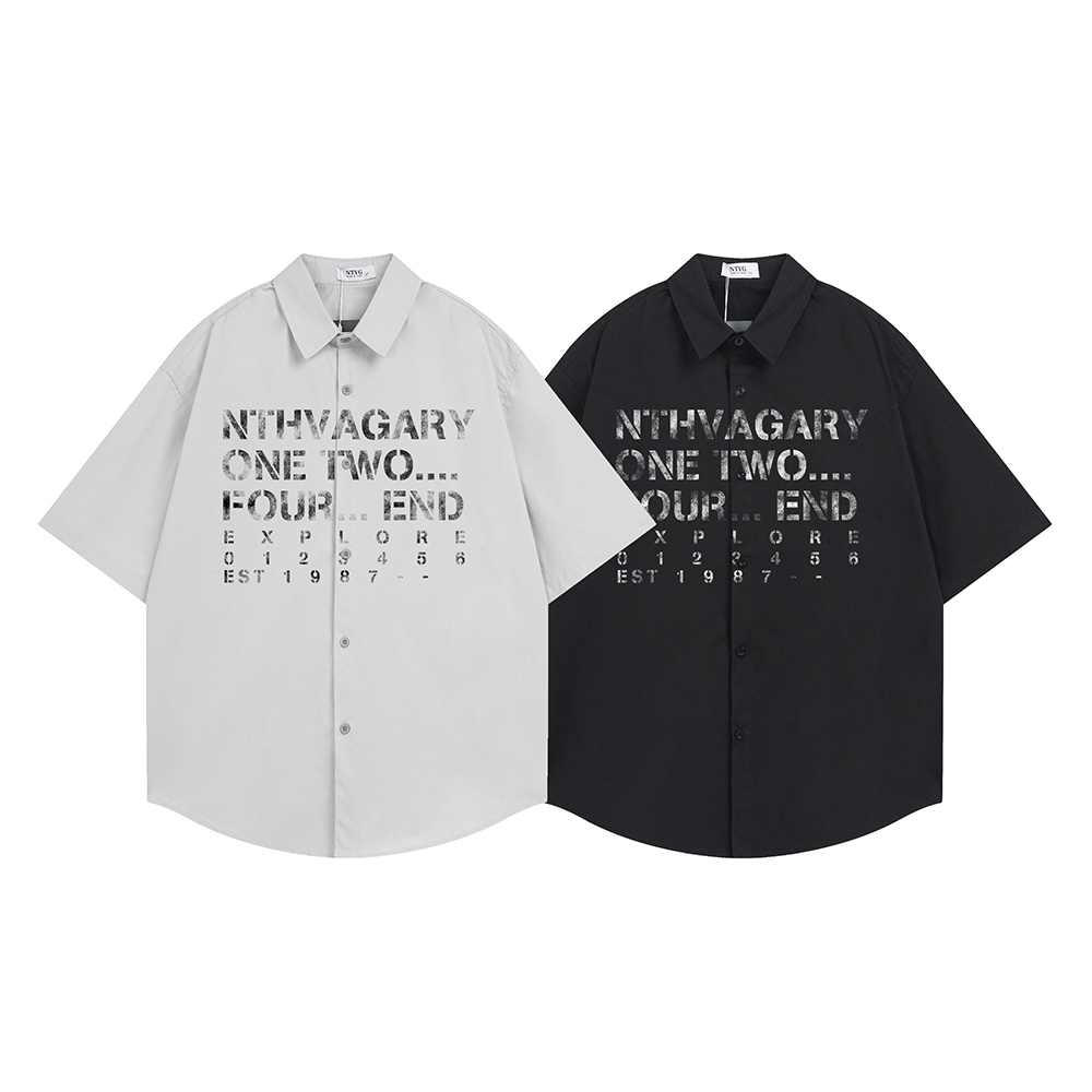 Fashion Letter Print Shirt Sho - Street Fashion Reviews incelemesi ve fiyatı