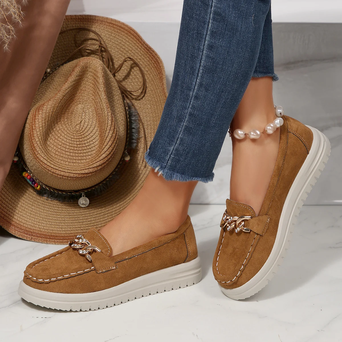 Spring Autumn Women Flats Loaf - Street Fashion Rome 2025 incelemesi ve fiyatı