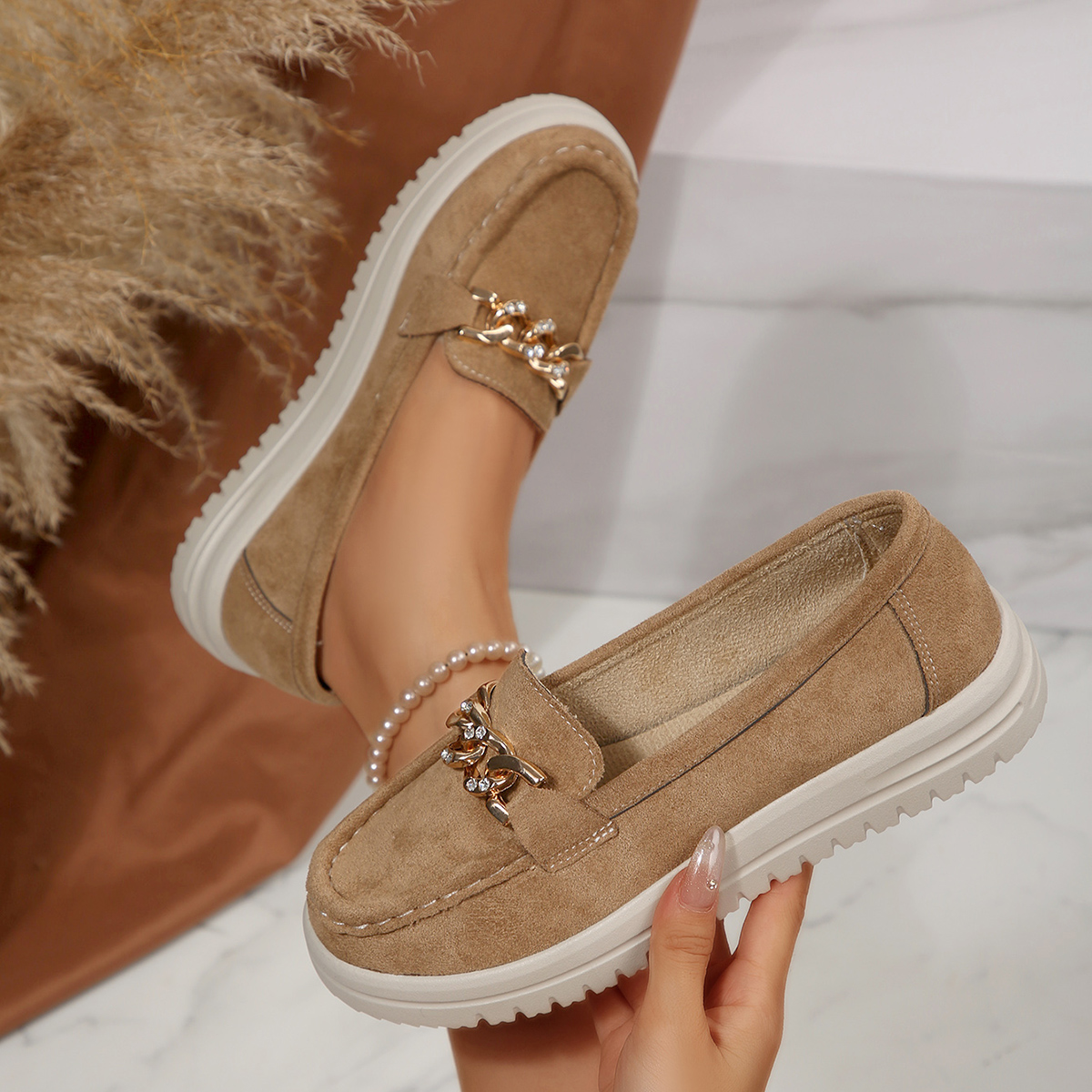 Spring Autumn Women Flats Loaf - Street Fashion Rome 2025 incelemesi ve fiyatı