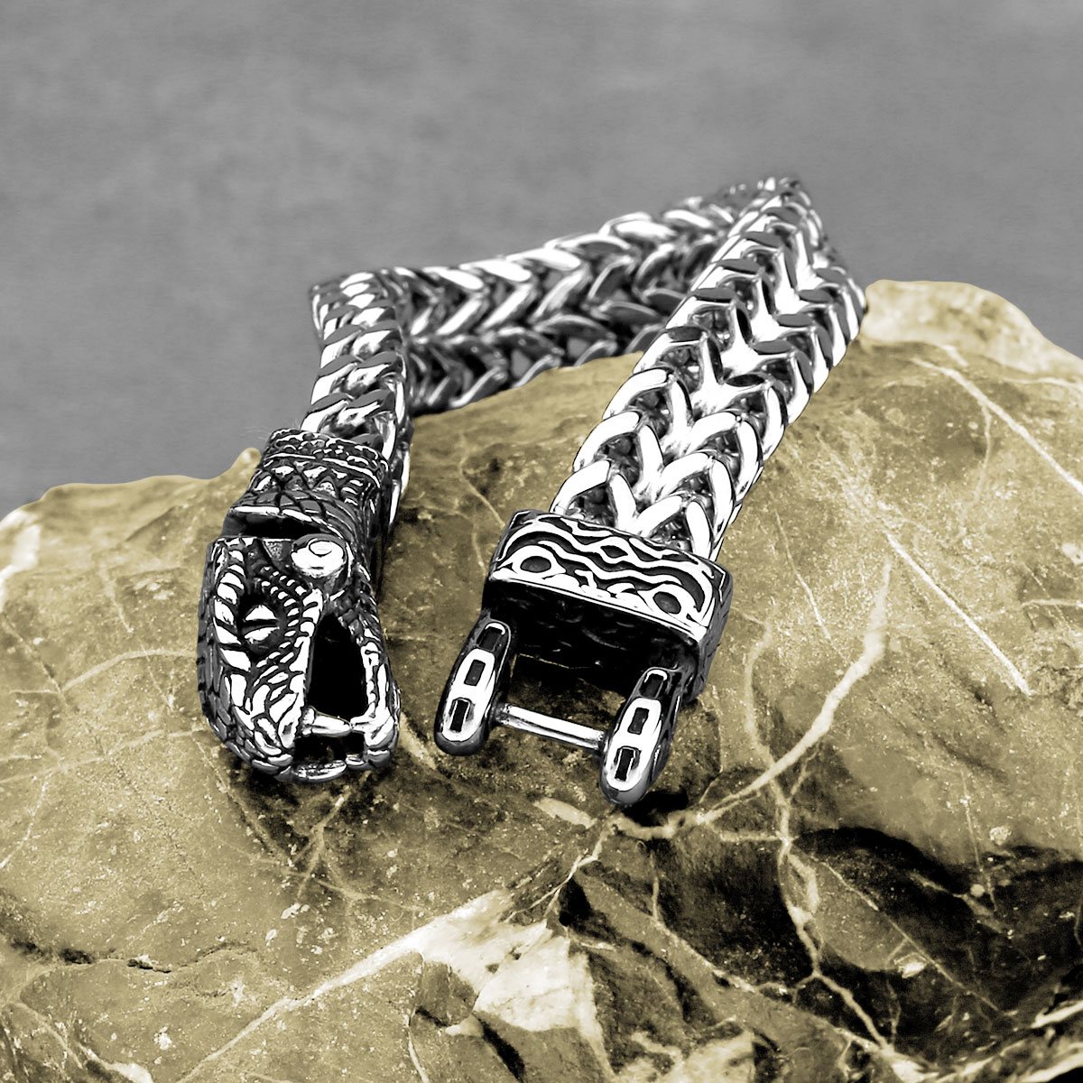 New Design Viking Snake Head M - Street Fashion Culture incelemesi ve fiyatı