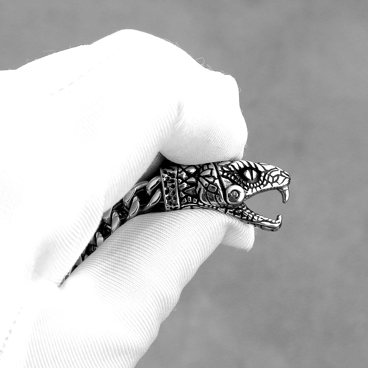New Design Viking Snake Head M - Street Fashion Culture incelemesi ve fiyatı