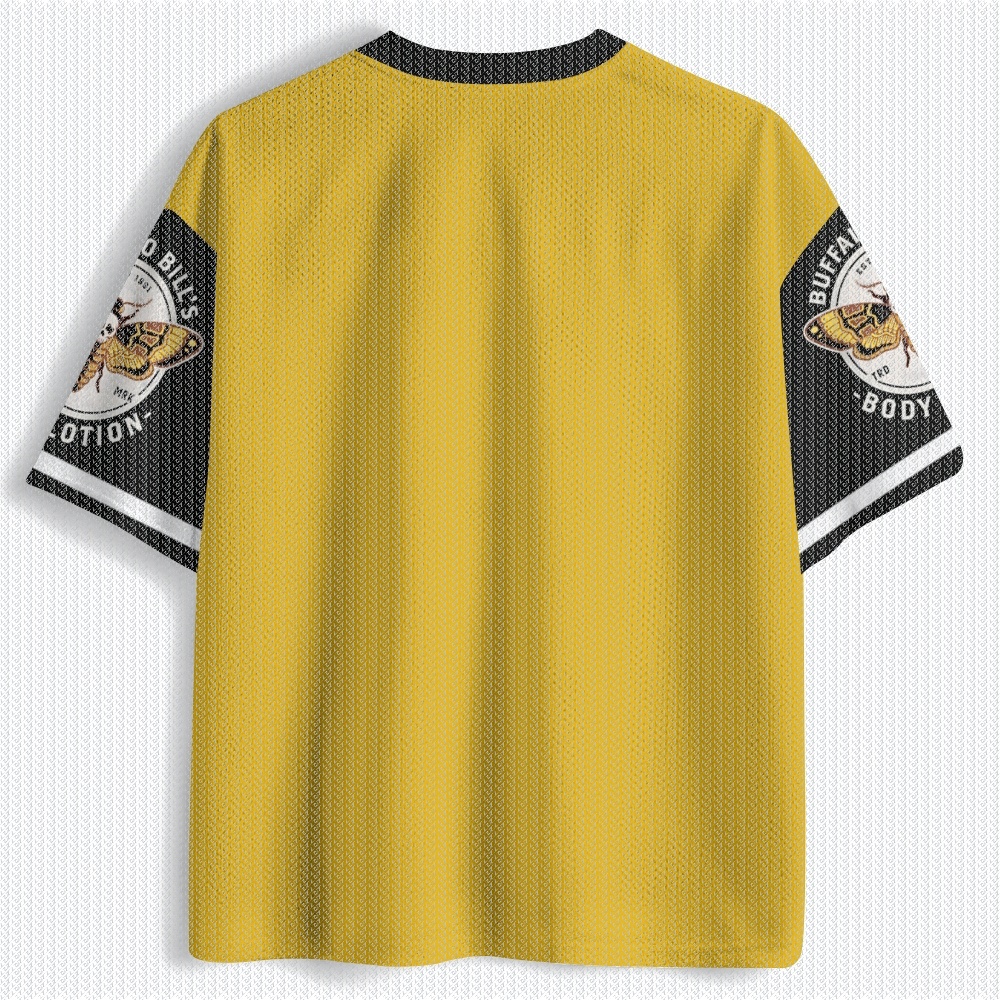 V Neck Yellow Black Mesh Jerse - Street Fashion Hip Hop incelemesi ve fiyatı