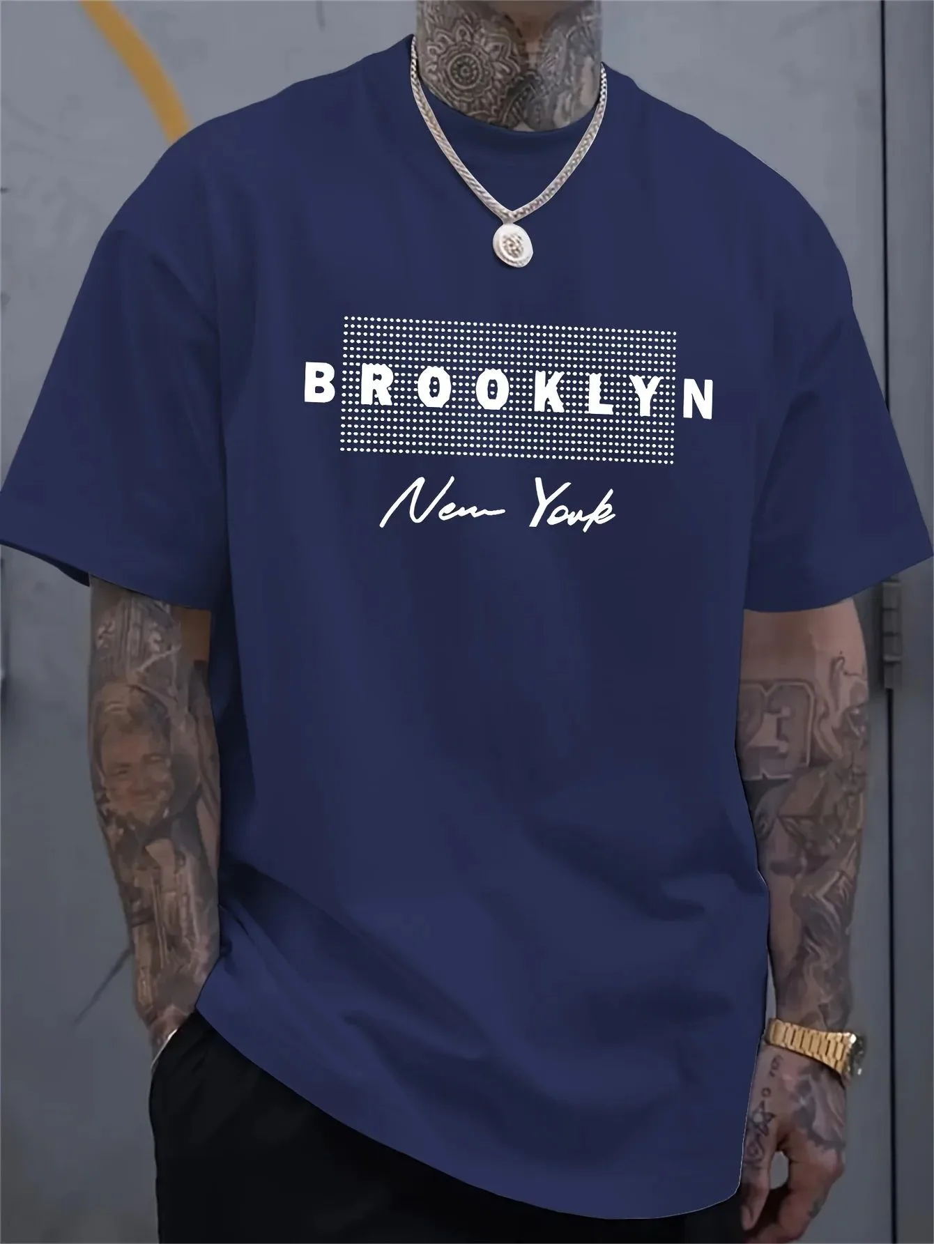 Men's New York Letter Printed  - Street Fashion New York incelemesi ve fiyatı