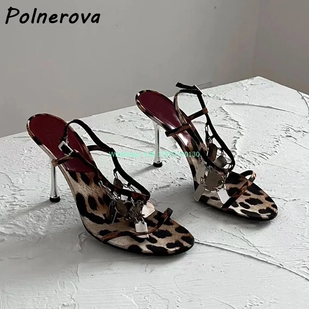 Leopard Metal Fringe Sandals R - Street Fashion Ladies incelemesi ve fiyatı
