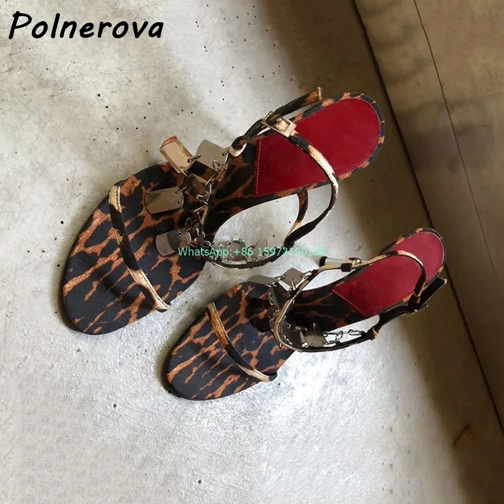 Leopard Metal Fringe Sandals R - Street Fashion Ladies incelemesi ve fiyatı