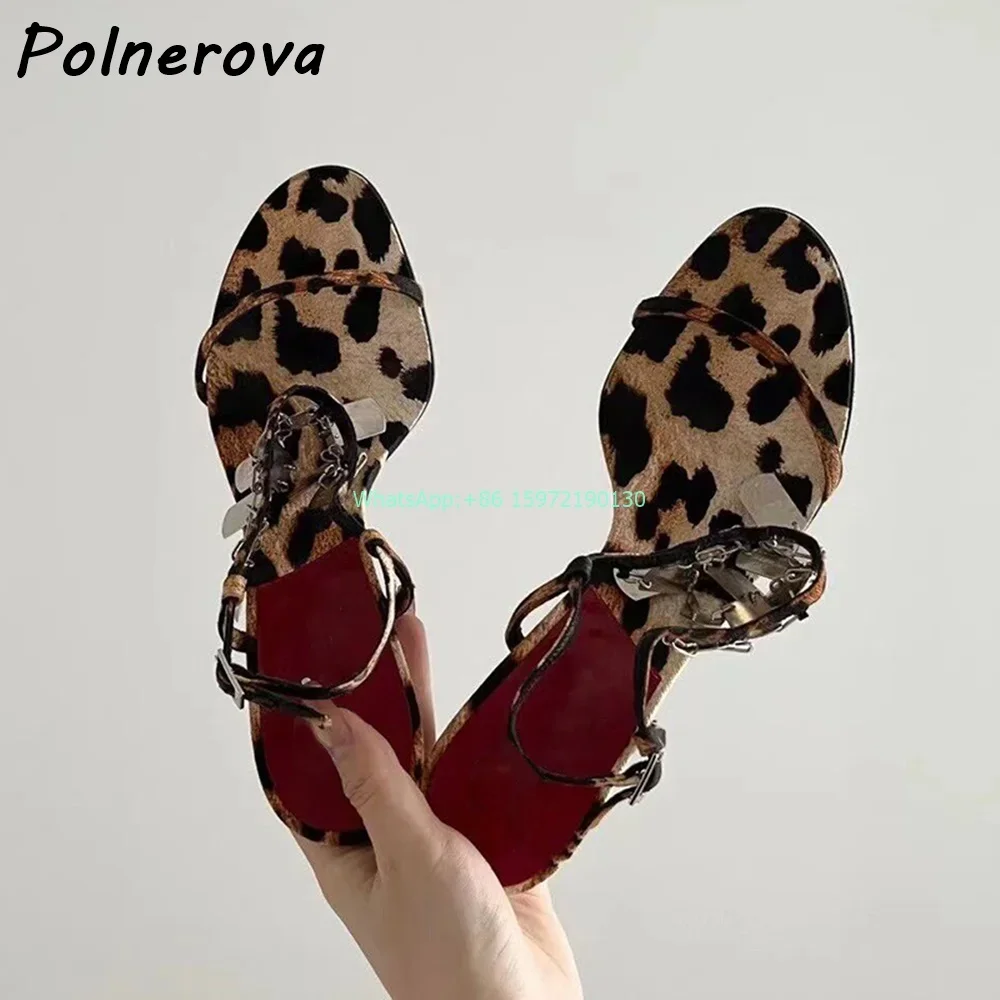 Leopard Metal Fringe Sandals R - Street Fashion Ladies incelemesi ve fiyatı