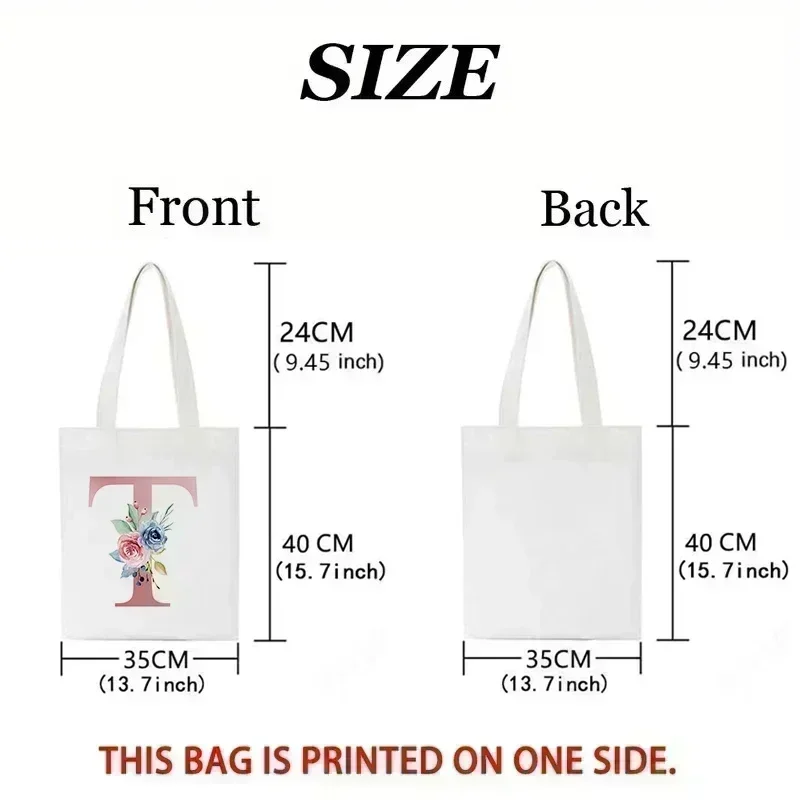 Letters And Flowers Tote Bags  - Tote Bag Canvas Print incelemesi ve fiyatı