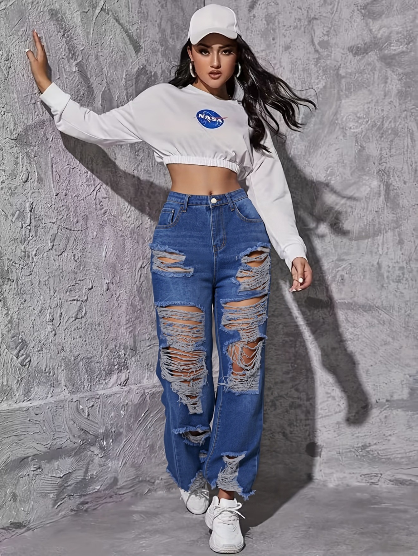 Trendy Women's Ripped Jeans Pa - Street Fashion Reviews incelemesi ve fiyatı