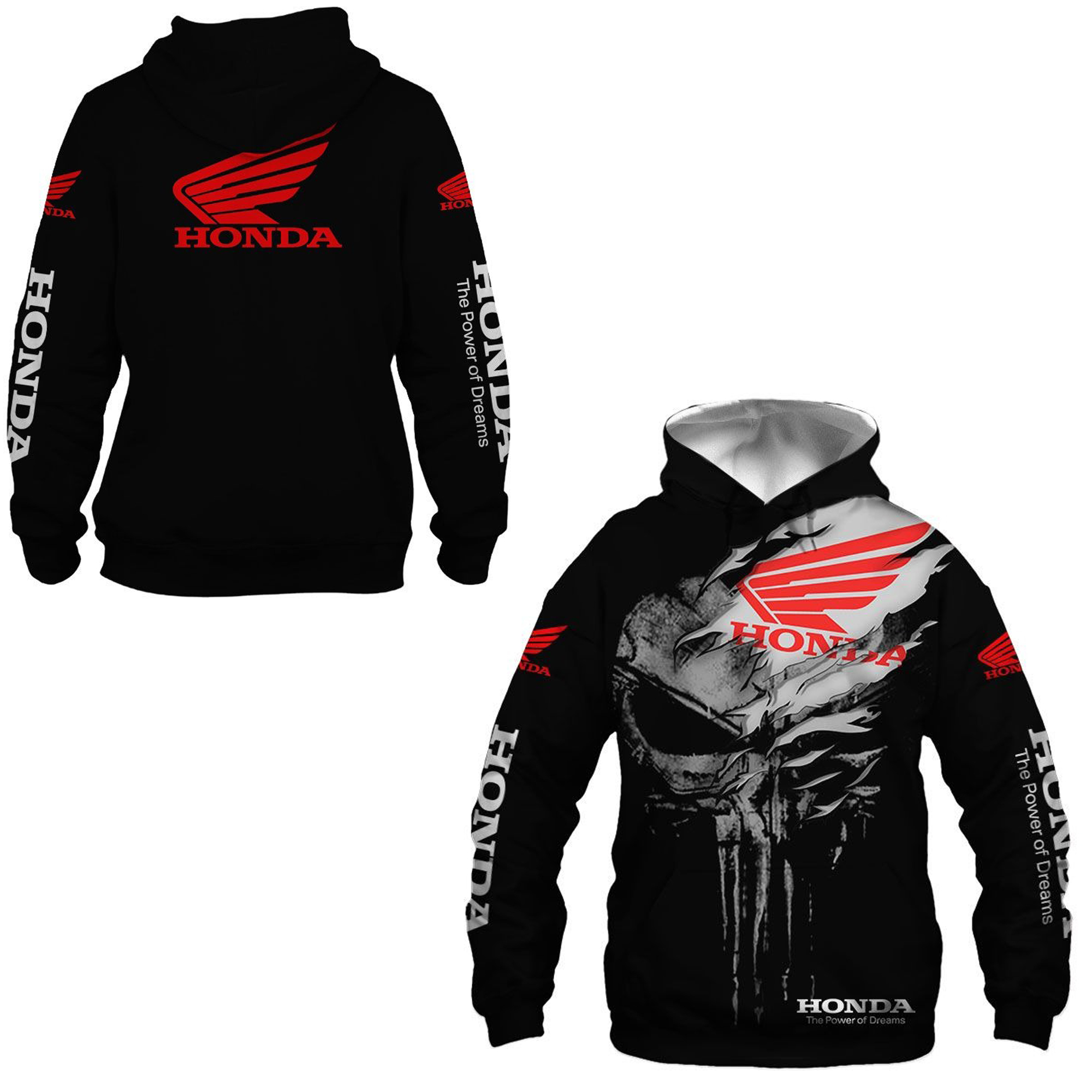 Honda Racing Hoodie Fashion 3D - Street Fashion Hoodie incelemesi ve fiyatı