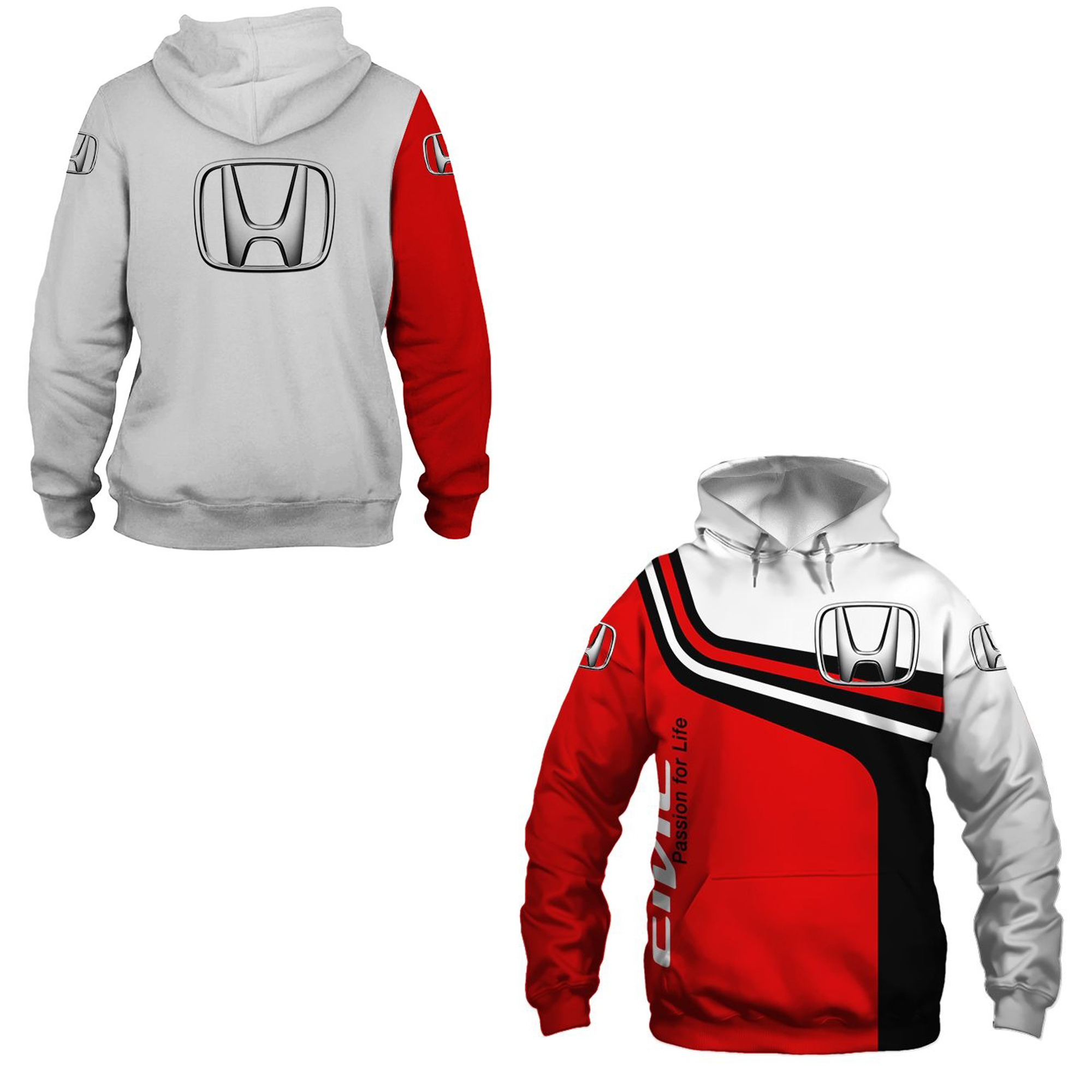 Honda Racing Hoodie Fashion 3D - Street Fashion Hoodie incelemesi ve fiyatı