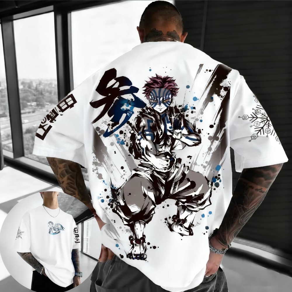 Summer Plus Size Demon Slayer  - Street Fashion In Japan incelemesi ve fiyatı