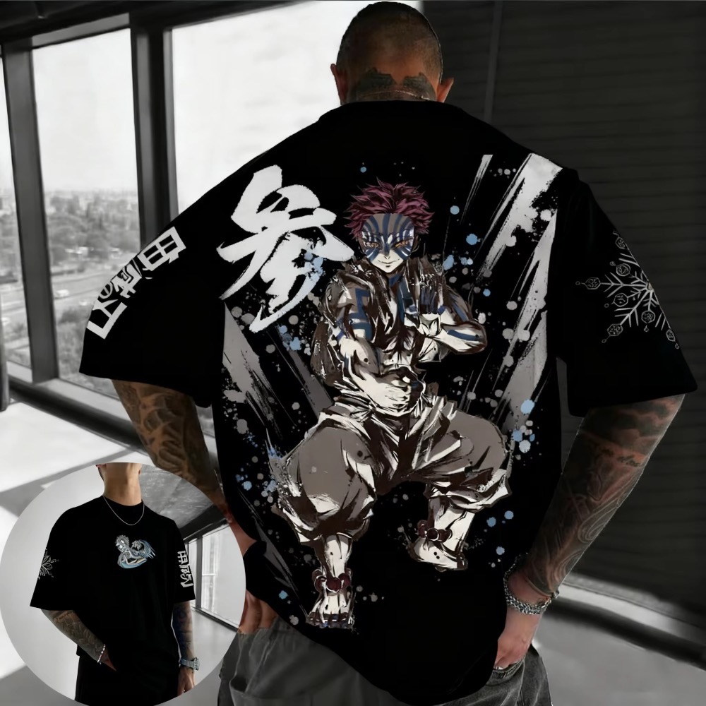 Summer Plus Size Demon Slayer  - Street Fashion In Japan incelemesi ve fiyatı