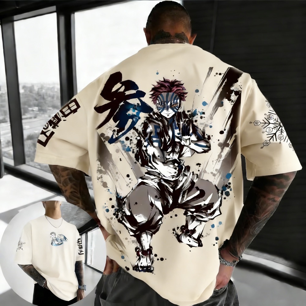 Summer Plus Size Demon Slayer  - Street Fashion In Japan incelemesi ve fiyatı
