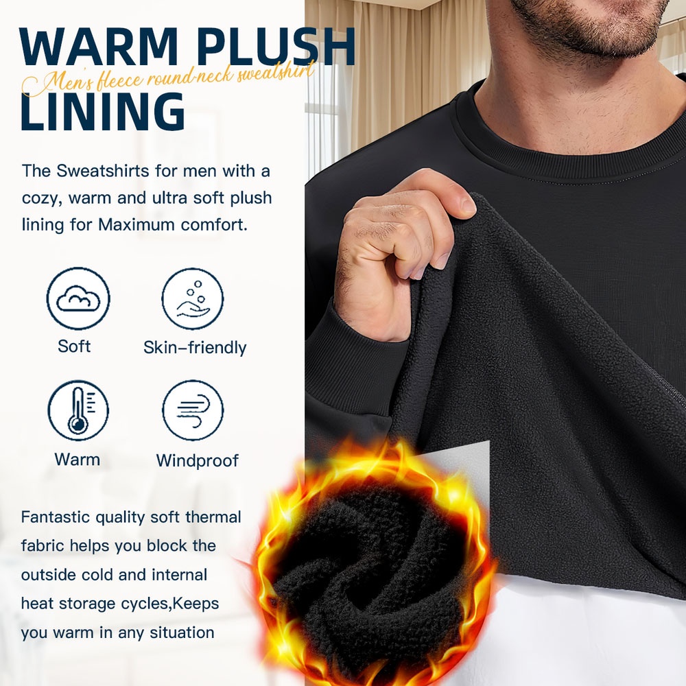Men's Black Crew Neck Pullover - Street Fashion Elements incelemesi ve fiyatı