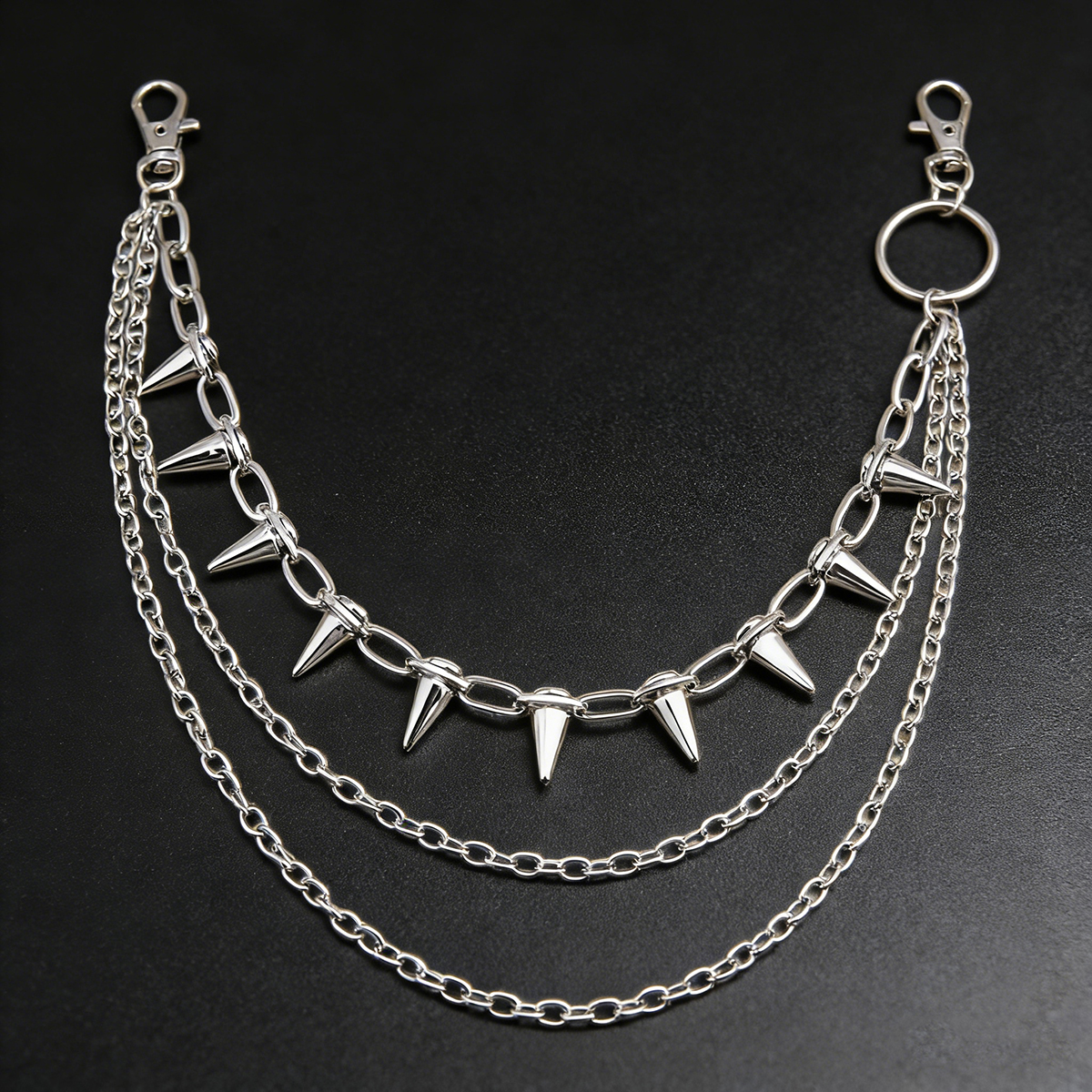 1 hip-hop punk rivet three-lay - Street Fashion Jewelry incelemesi ve fiyatı