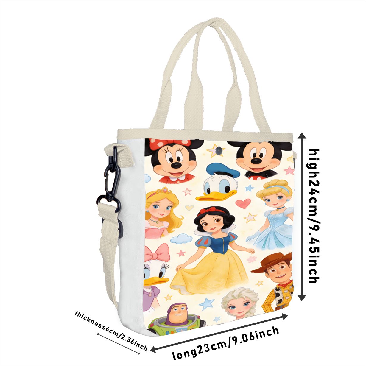 Multifunctional Princess Tote  - Tote Bag Canvas Print incelemesi ve fiyatı