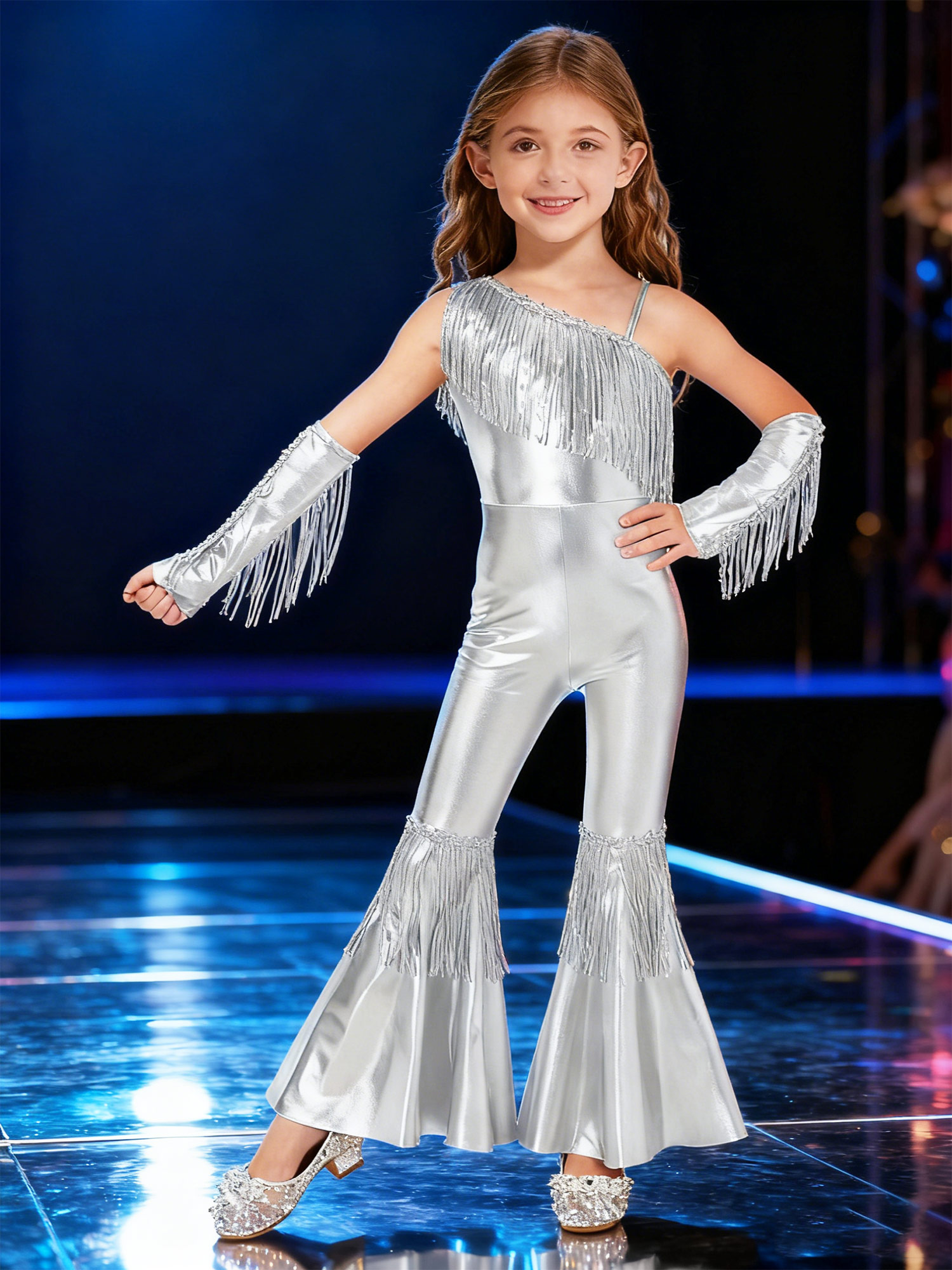 Girls Street Jazz Dance Costum - Street Fashion Kids incelemesi ve fiyatı