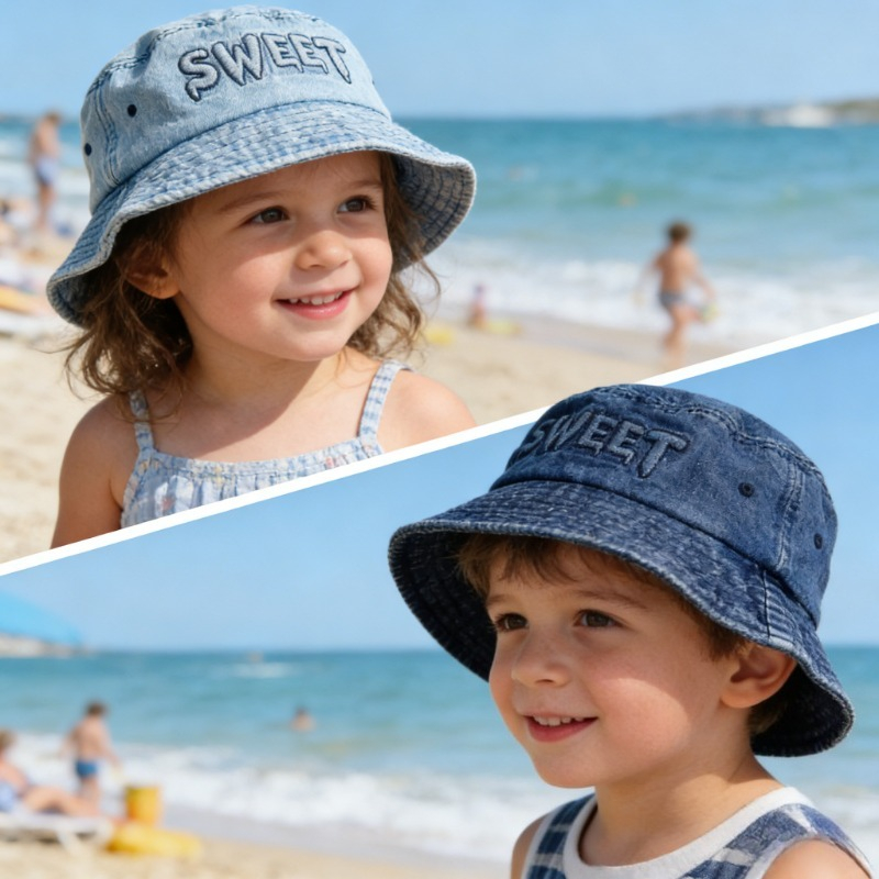Japanese Retro Kids Bucket Hat - Street Fashion Kids incelemesi ve fiyatı