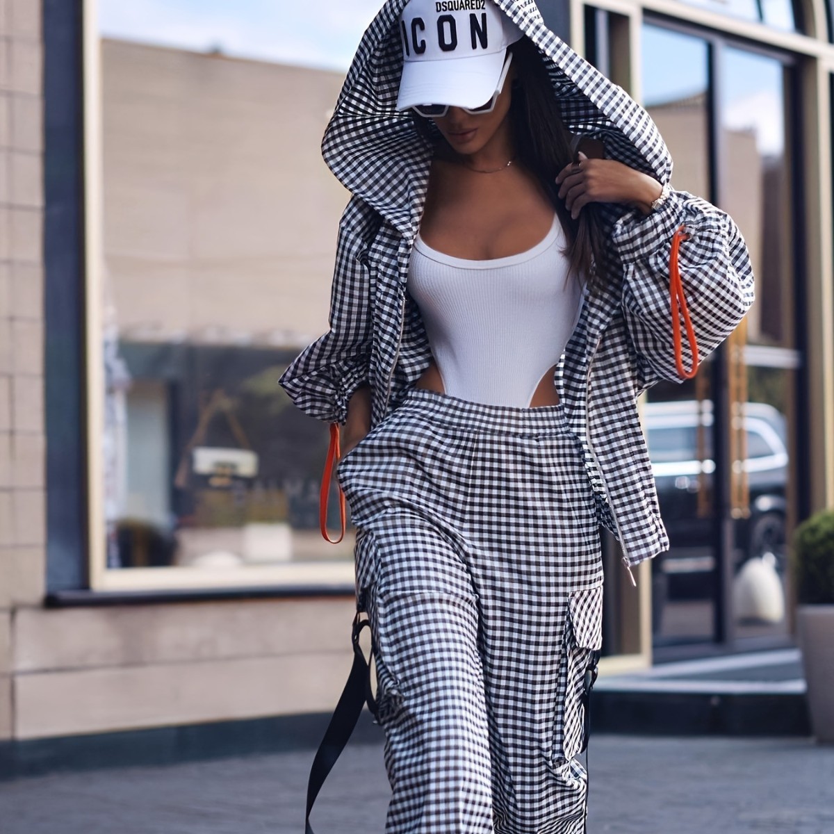 Spring Autumn Casual Plaid Pri - Street Fashion Hoodie incelemesi ve fiyatı