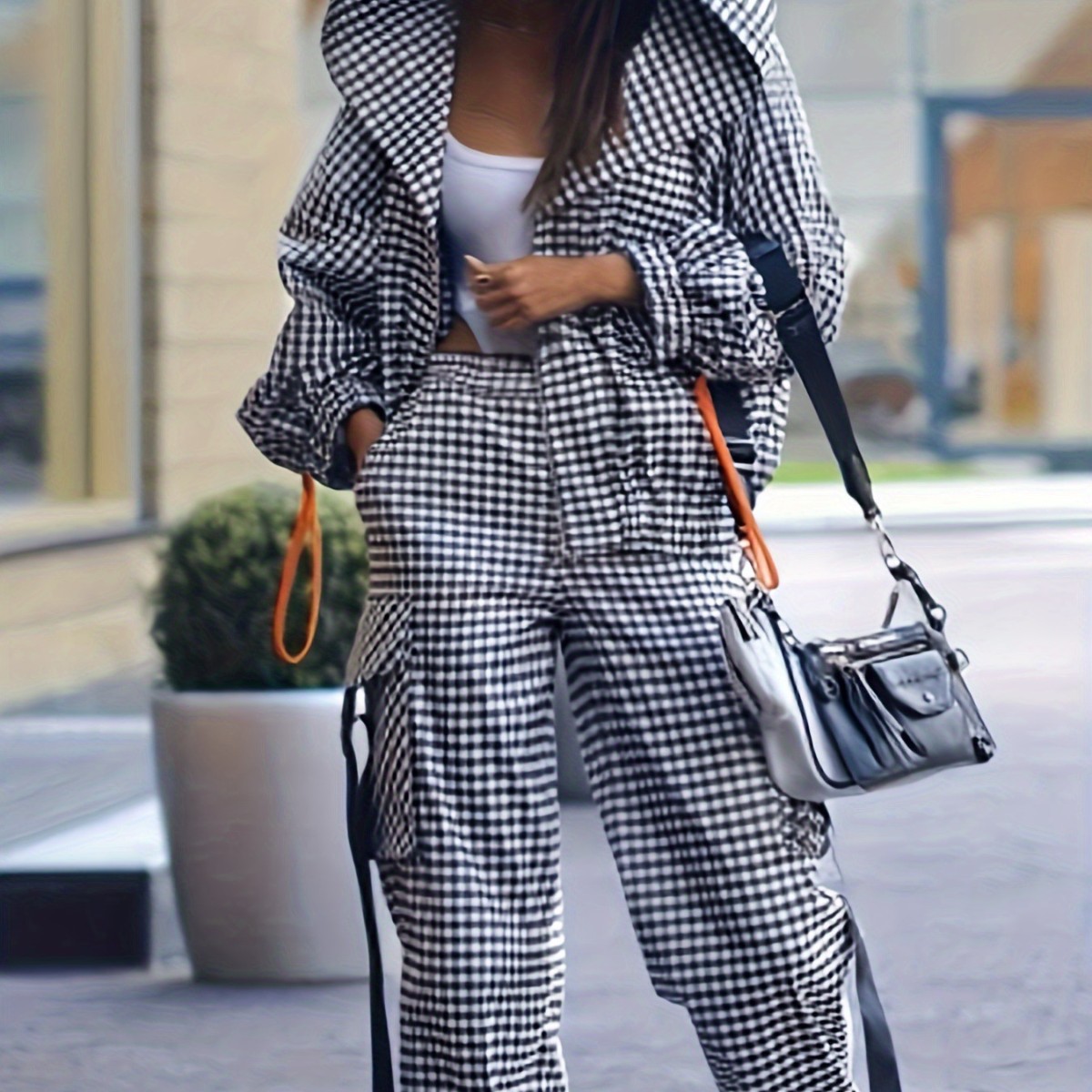 Spring Autumn Casual Plaid Pri - Street Fashion Hoodie incelemesi ve fiyatı