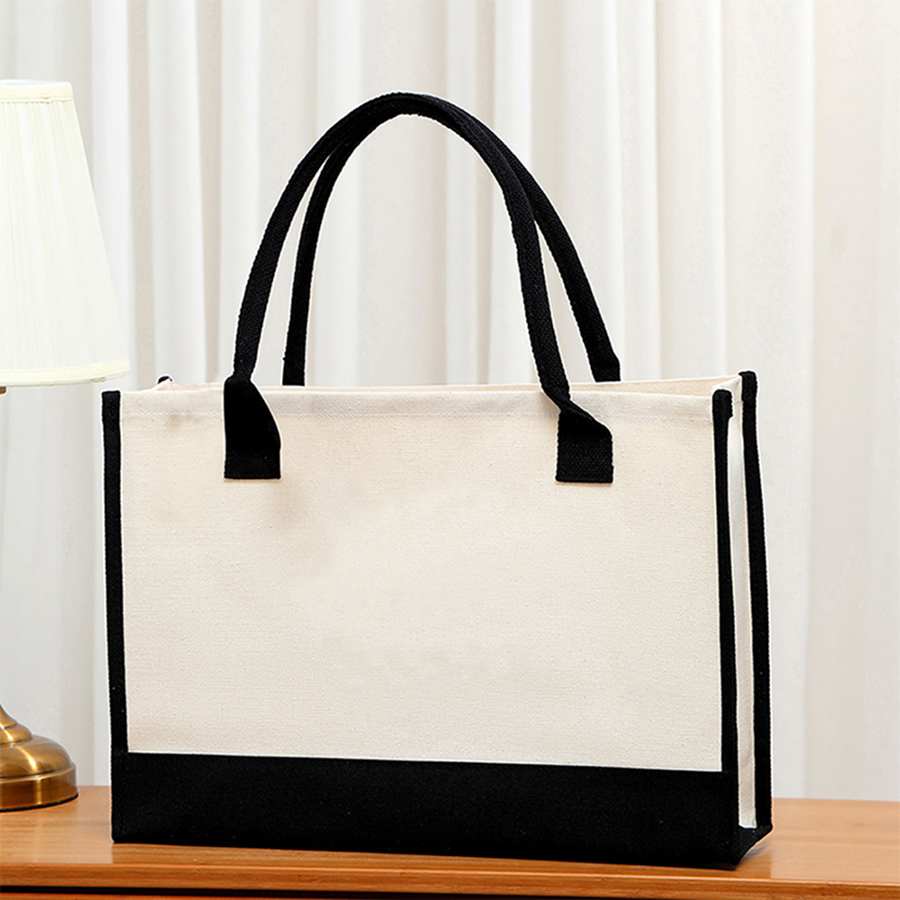 Cartoon-printed light white ca - Tote Bag Canvas Print incelemesi ve fiyatı