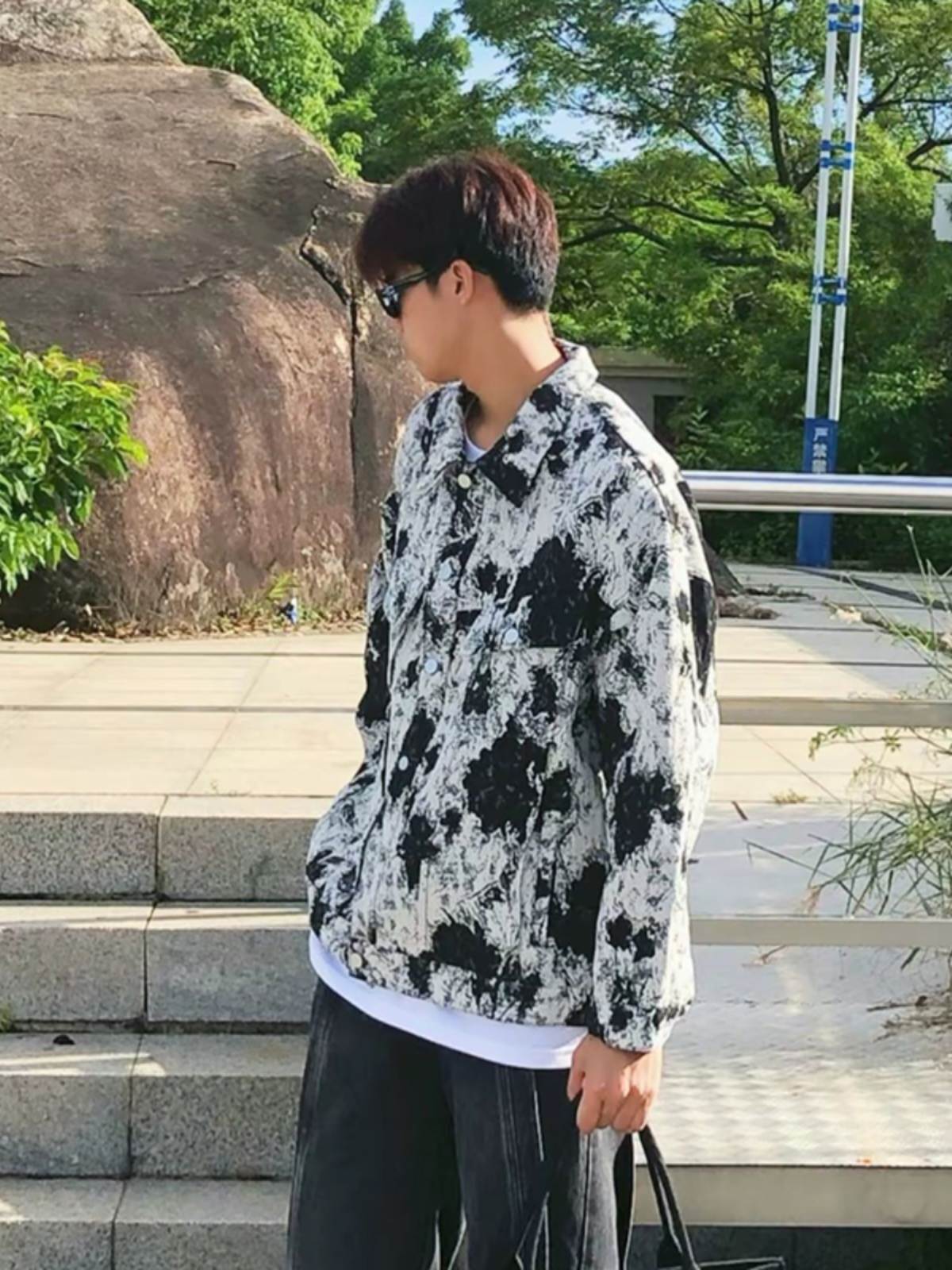 Short Water-Mark Tie-Dye Jacke - Street Fashion Culture incelemesi ve fiyatı