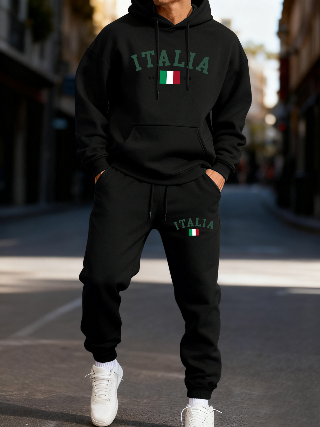 Italia Italian Flag Print Man  - Street Fashion Elements incelemesi ve fiyatı
