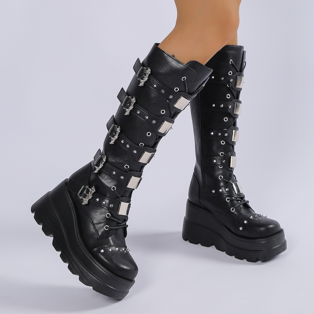 New Ladies Goth Platform Boots - Street Fashion Ladies incelemesi ve fiyatı