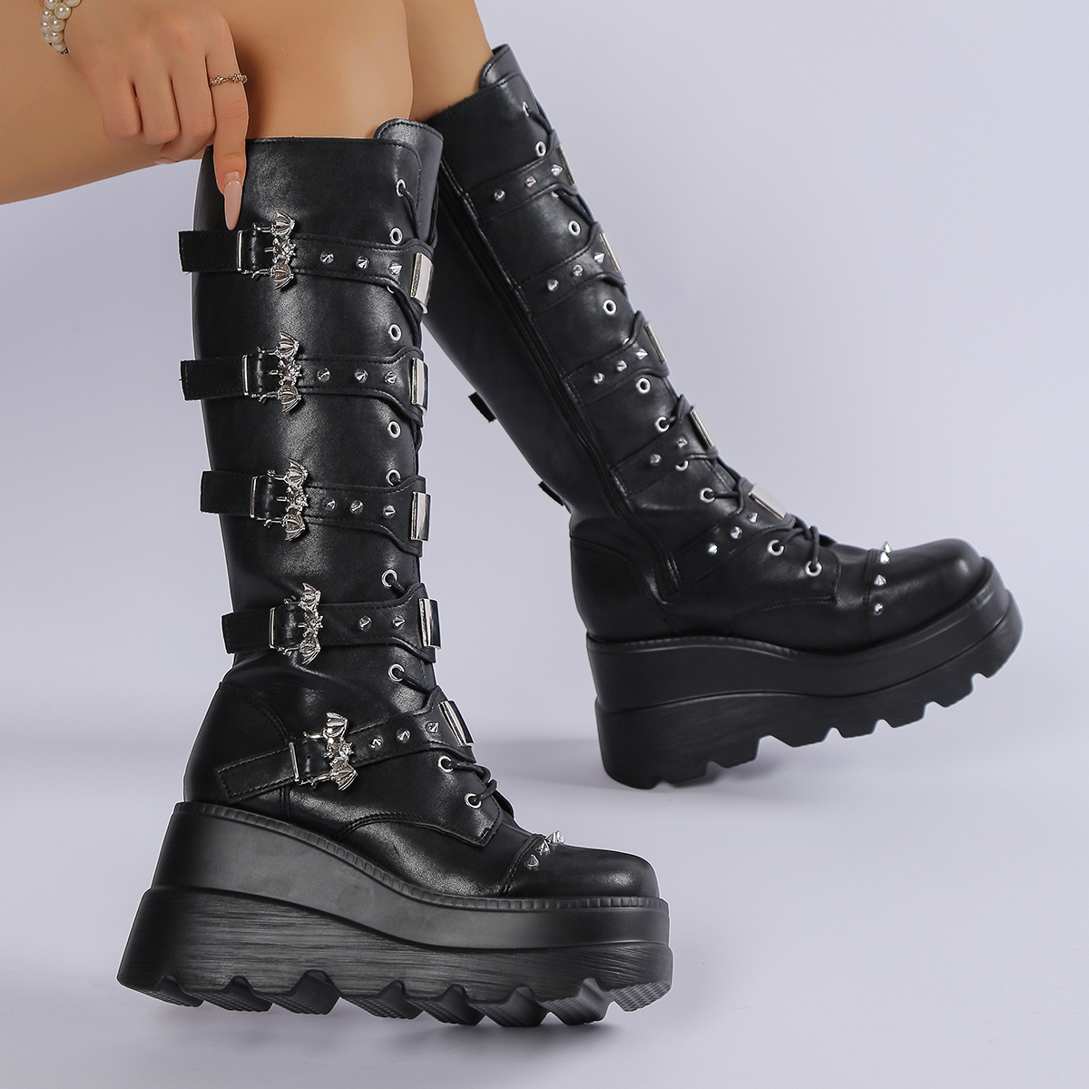 New Ladies Goth Platform Boots - Street Fashion Ladies incelemesi ve fiyatı