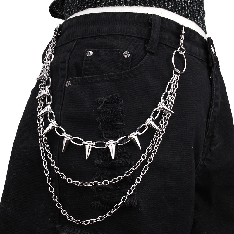 Hip Hop Punk Rock Metal Pants  - Street Fashion Jewelry incelemesi ve fiyatı