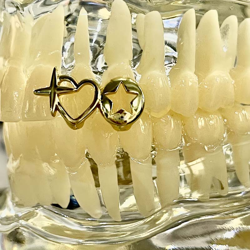 Punk Hip Hop Hollow Heart Teet - Street Fashion Jewelry incelemesi ve fiyatı