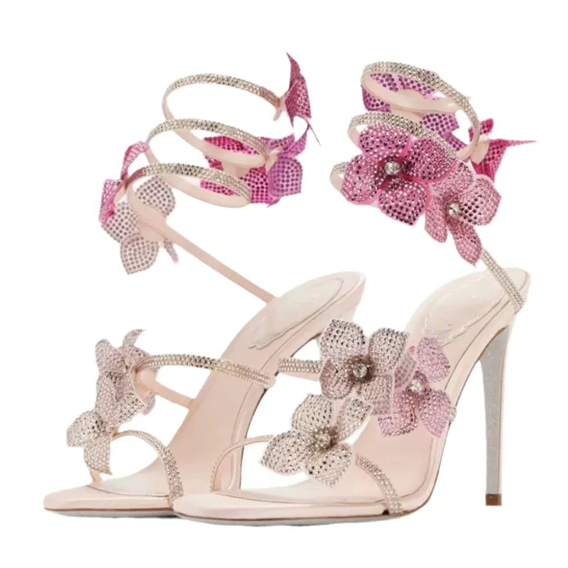 Eilyken Sexy CRYSTAL Flower Th - Street Fashion Shoes incelemesi ve fiyatı
