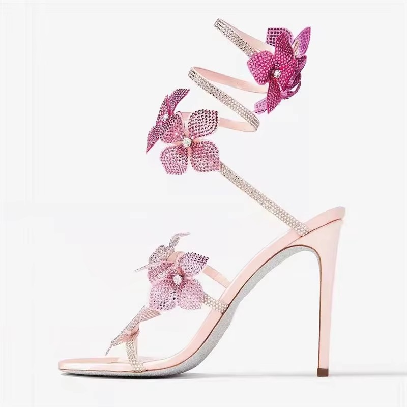 Eilyken Sexy CRYSTAL Flower Th - Street Fashion Shoes incelemesi ve fiyatı