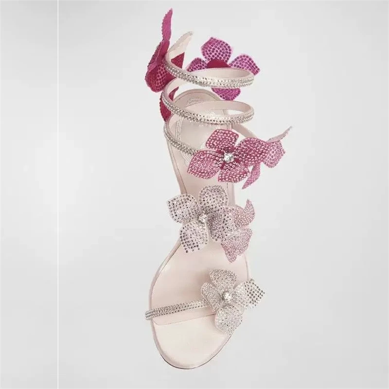 Eilyken Sexy CRYSTAL Flower Th - Street Fashion Shoes incelemesi ve fiyatı