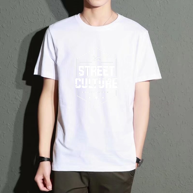 Men's Black Round-Neck Short-S - Street Fashion Culture incelemesi ve fiyatı