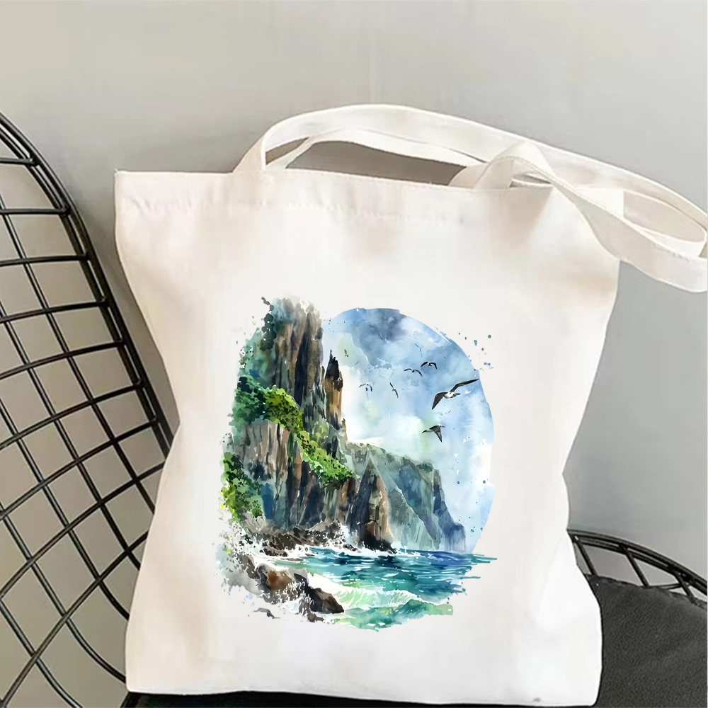 Tropical Beach Canvas Tote Bag - Tote Bag Canvas Print incelemesi ve fiyatı