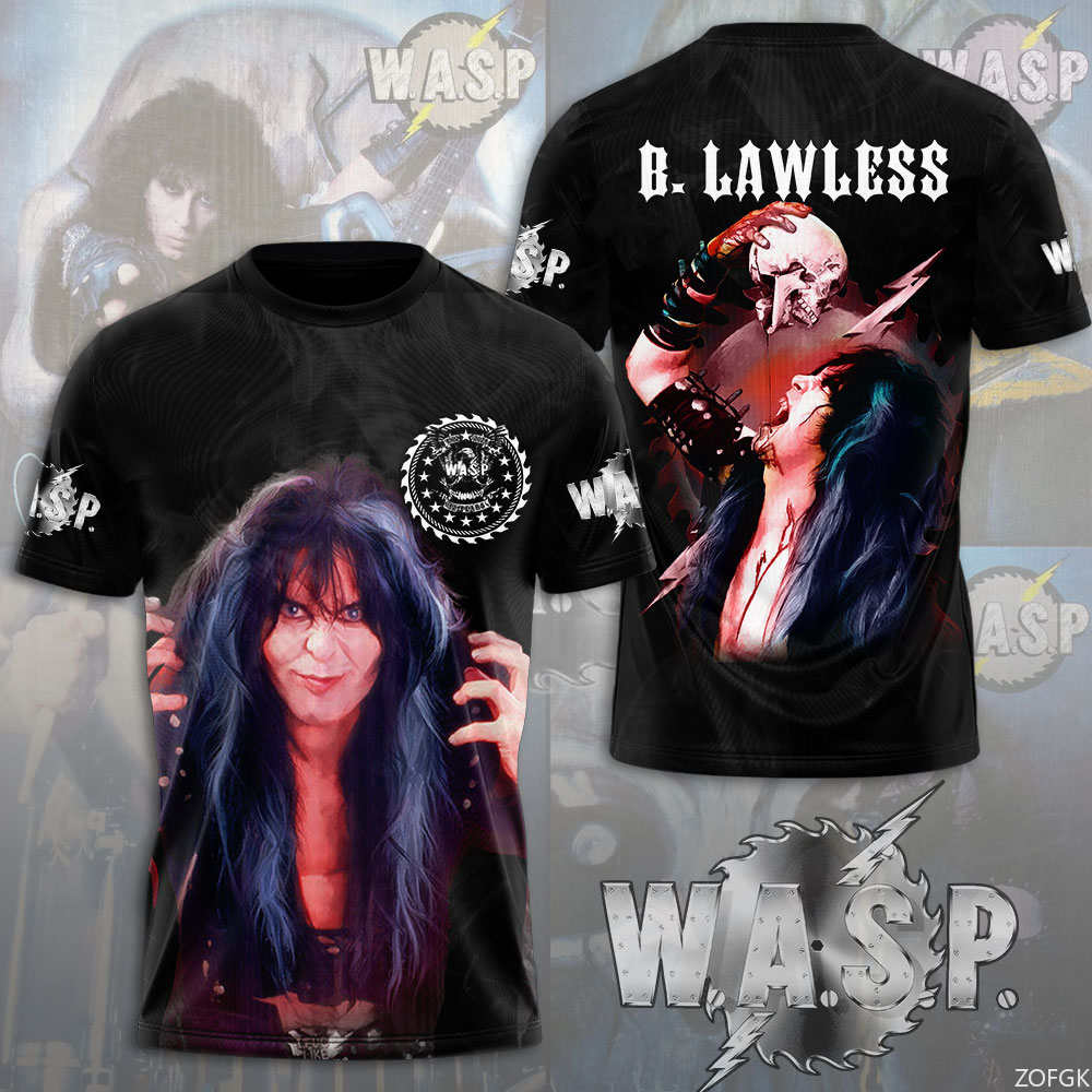 W.A.S.P Rock 3D Printing T-shi - Street Fashion Hip Hop incelemesi ve fiyatı