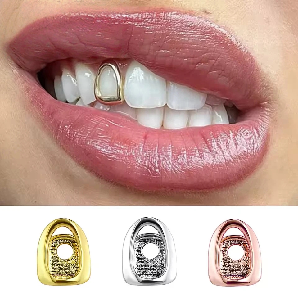 Gold Color Metal Hip Hop Rappe - Street Fashion Jewelry incelemesi ve fiyatı