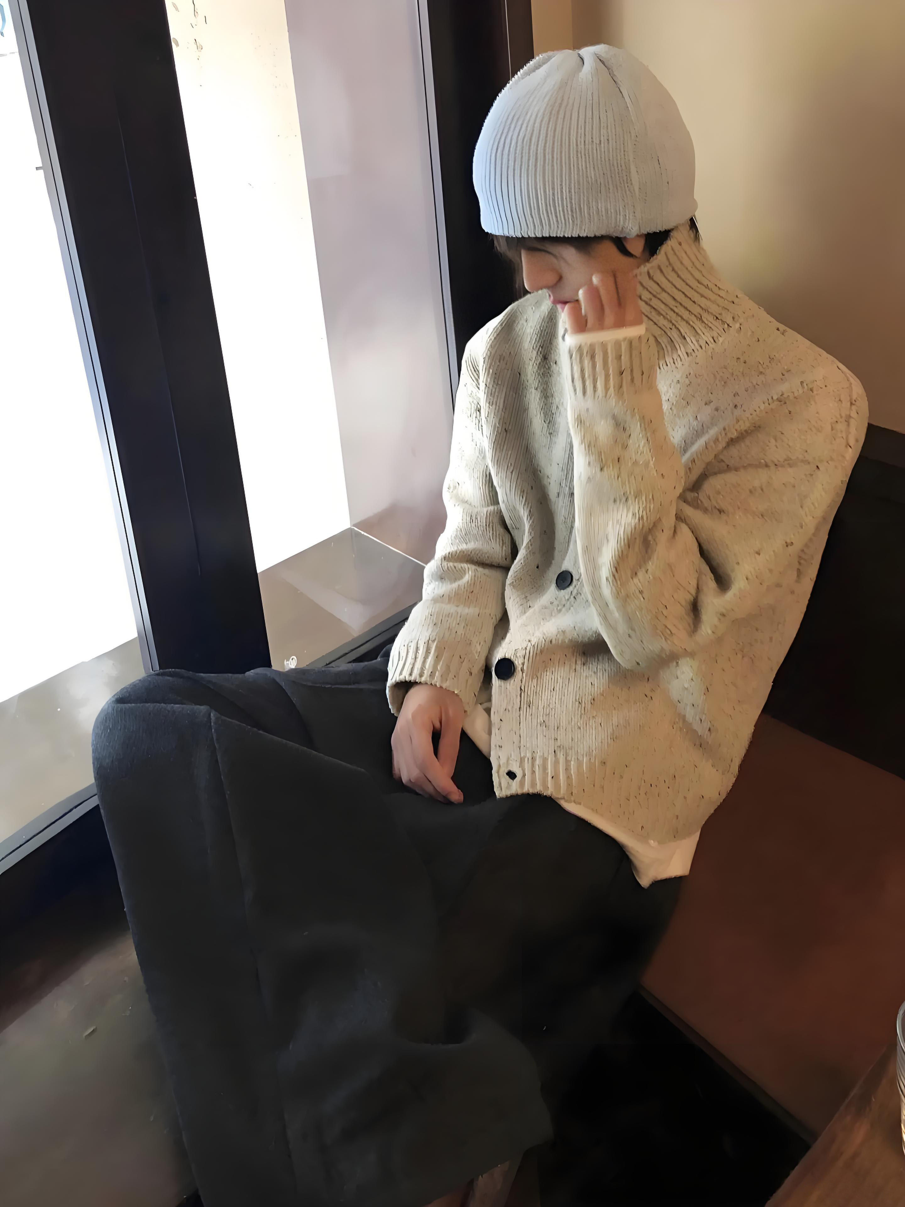 Fur Collar Pullovers Blancos M - Street Fashion Culture incelemesi ve fiyatı