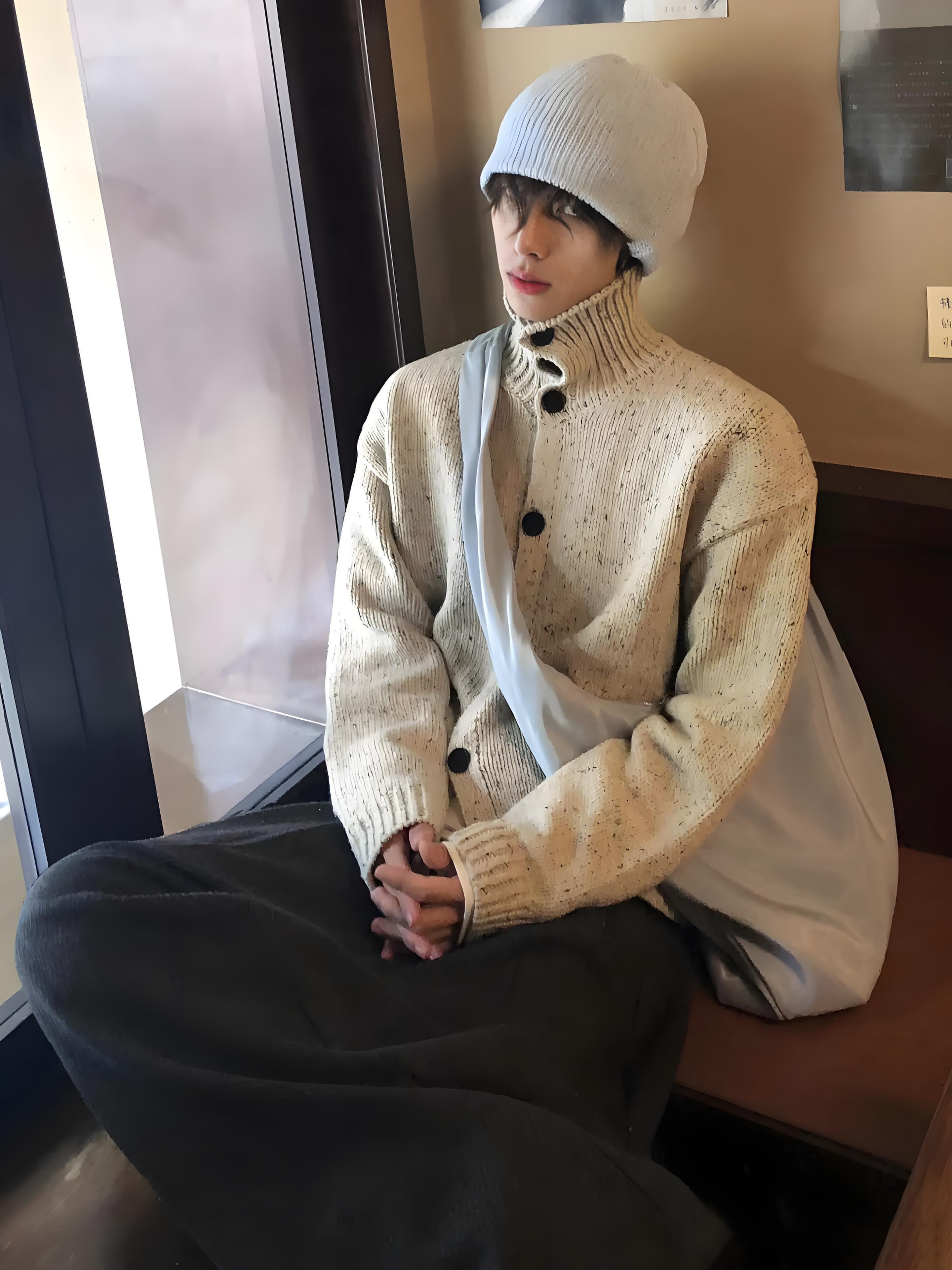 Fur Collar Pullovers Blancos M - Street Fashion Culture incelemesi ve fiyatı