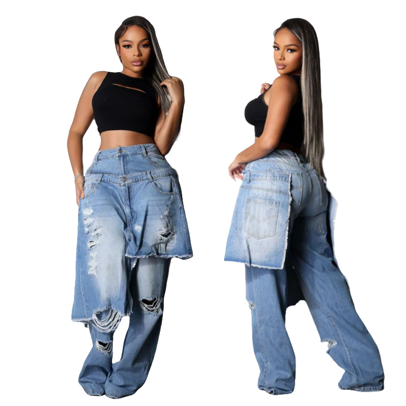 Fashion Denim Pants Women Stre - Street Fashion Fall 2025 incelemesi ve fiyatı