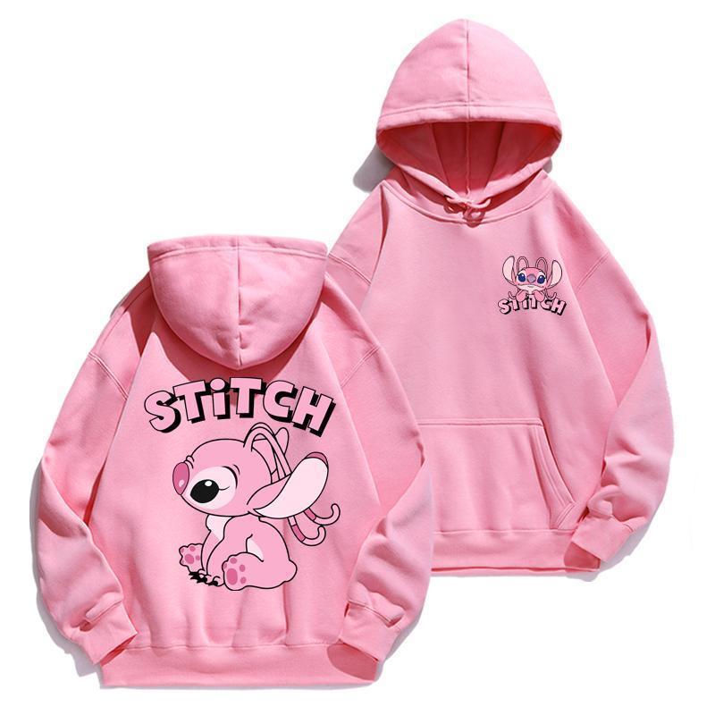Cartoon Stitch Hoodie Loose Lo - Street Fashion Hoodie incelemesi ve fiyatı